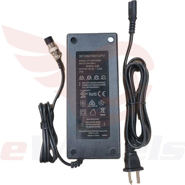 67.2V/2A Charger. GX16-3 pin image 0